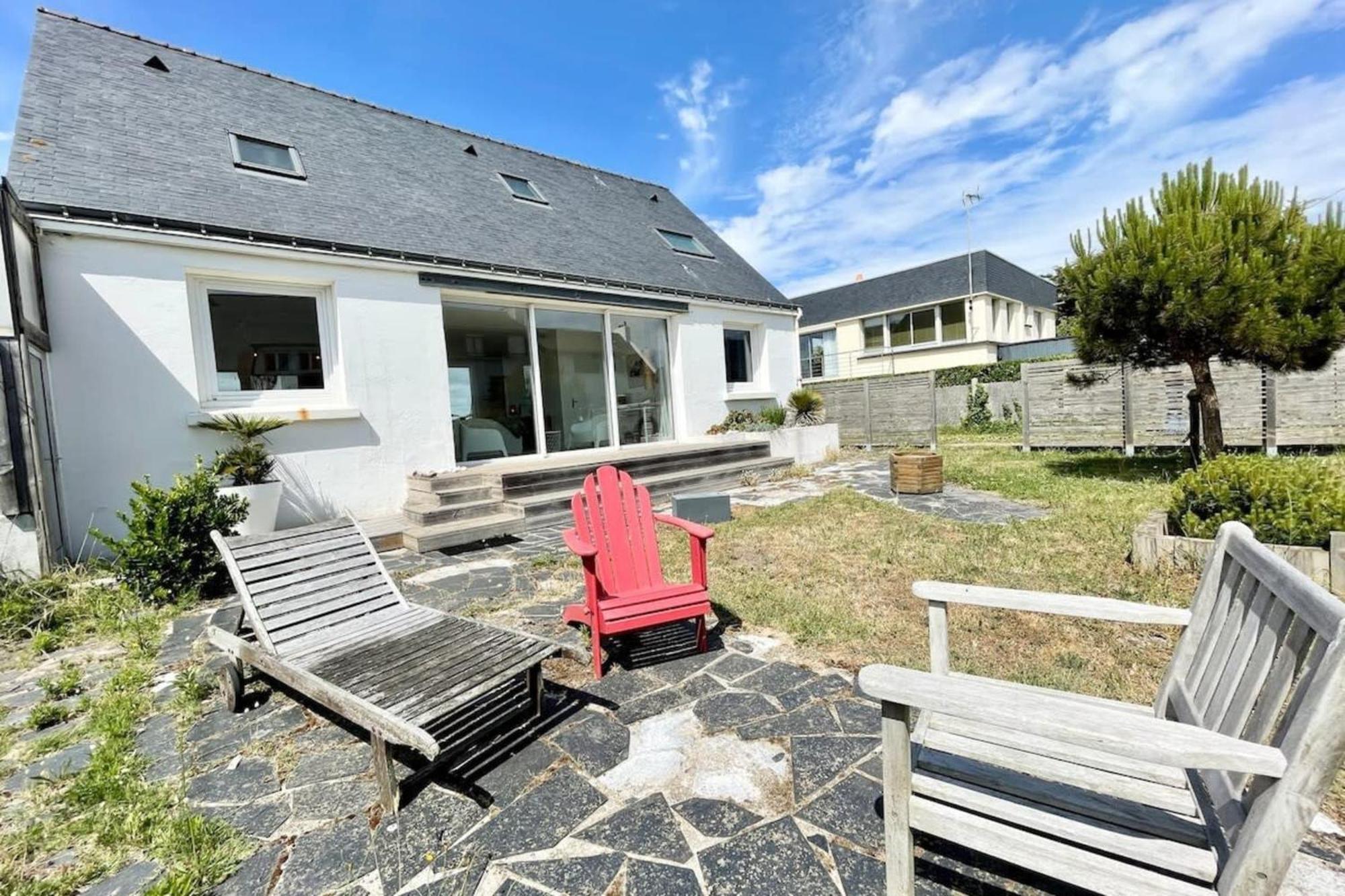 Maison Ultra Coconning Jardin Face Aux Plages Ploemeur Luaran gambar