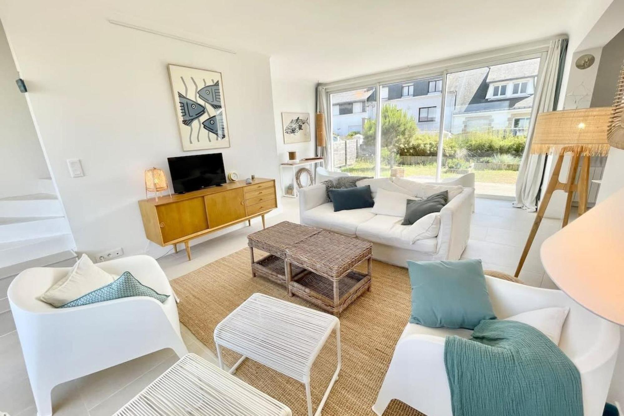 Maison Ultra Coconning Jardin Face Aux Plages Ploemeur Luaran gambar